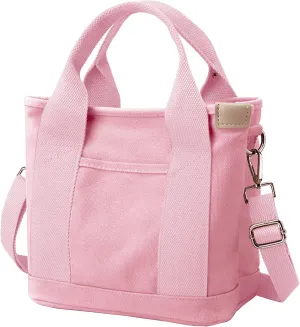 Small Tote Bag with Zipper Tote Bag for Women Canvas Crossbody Bag Shoulder Bag Satchel Hobo Bag Messenger Bag 2025