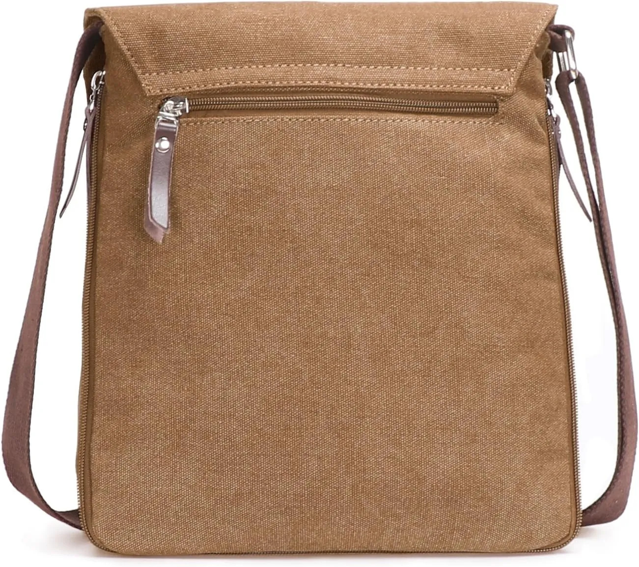 Small Vintage Canvas Leather Messenger Crossbody Bag Pack Organizer