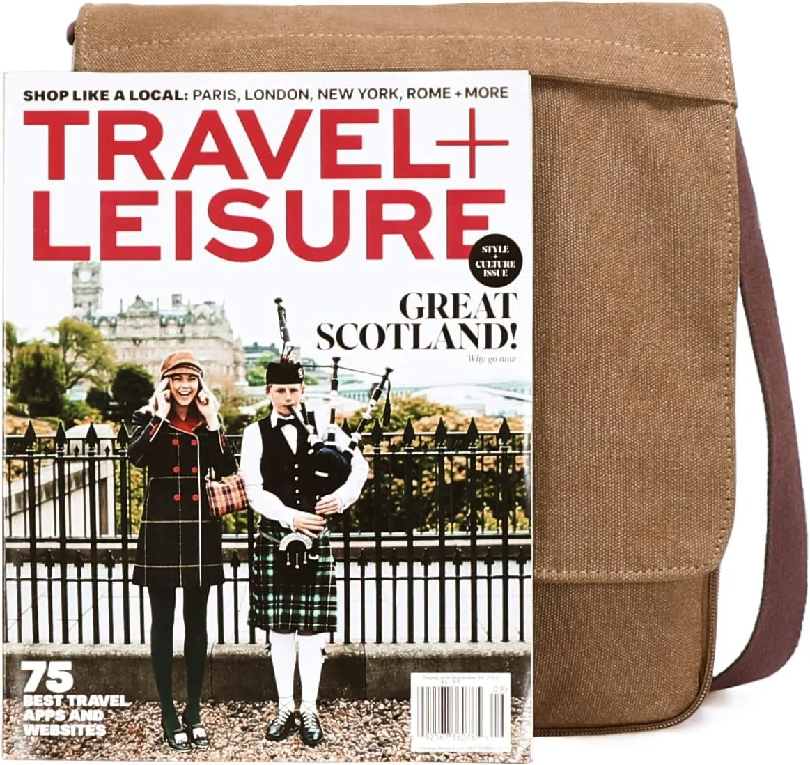 Small Vintage Canvas Leather Messenger Crossbody Bag Pack Organizer