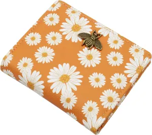 Small Women Wallet RFID Blocking Bifold Pocket Wallet Slim Compact Ladies Purse Mini Wallets For Women (Flower)