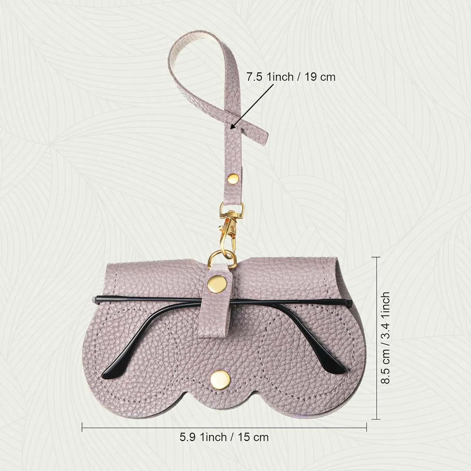 Soft Leather Sunglasses Bag Sunglass Holder for Purse Portable Leather Glasses Case Holder Glasses Bag Pouch