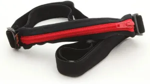 SPIbelt Kids Pocket Belt, Expandable Pocket, Adjustable Waist, No Bounce, No Logo Band, Black with Red Zipper