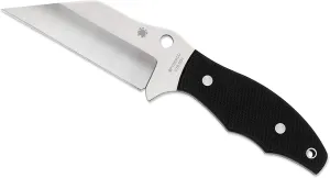 Spyderco Ronin 2 Fixed Blade Knife with 4.08" CTS BD1 Stainless Steel Blade and Premium Custom-Molded Boltaron Sheath - PlainEdge - FB09GP2