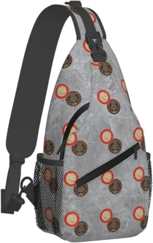 St Florian Patron Saint of Firefighters with Hero's Sling Bag Crossbody Backpack Shoulder Casual Daypack Bag for Men Women
