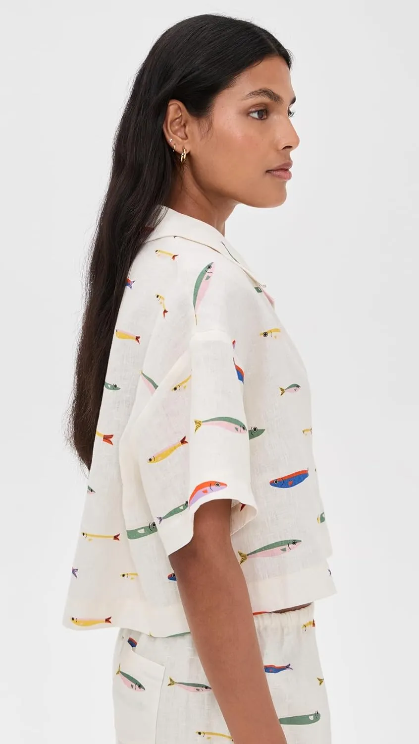 STAUD Women's Daya Linen Top