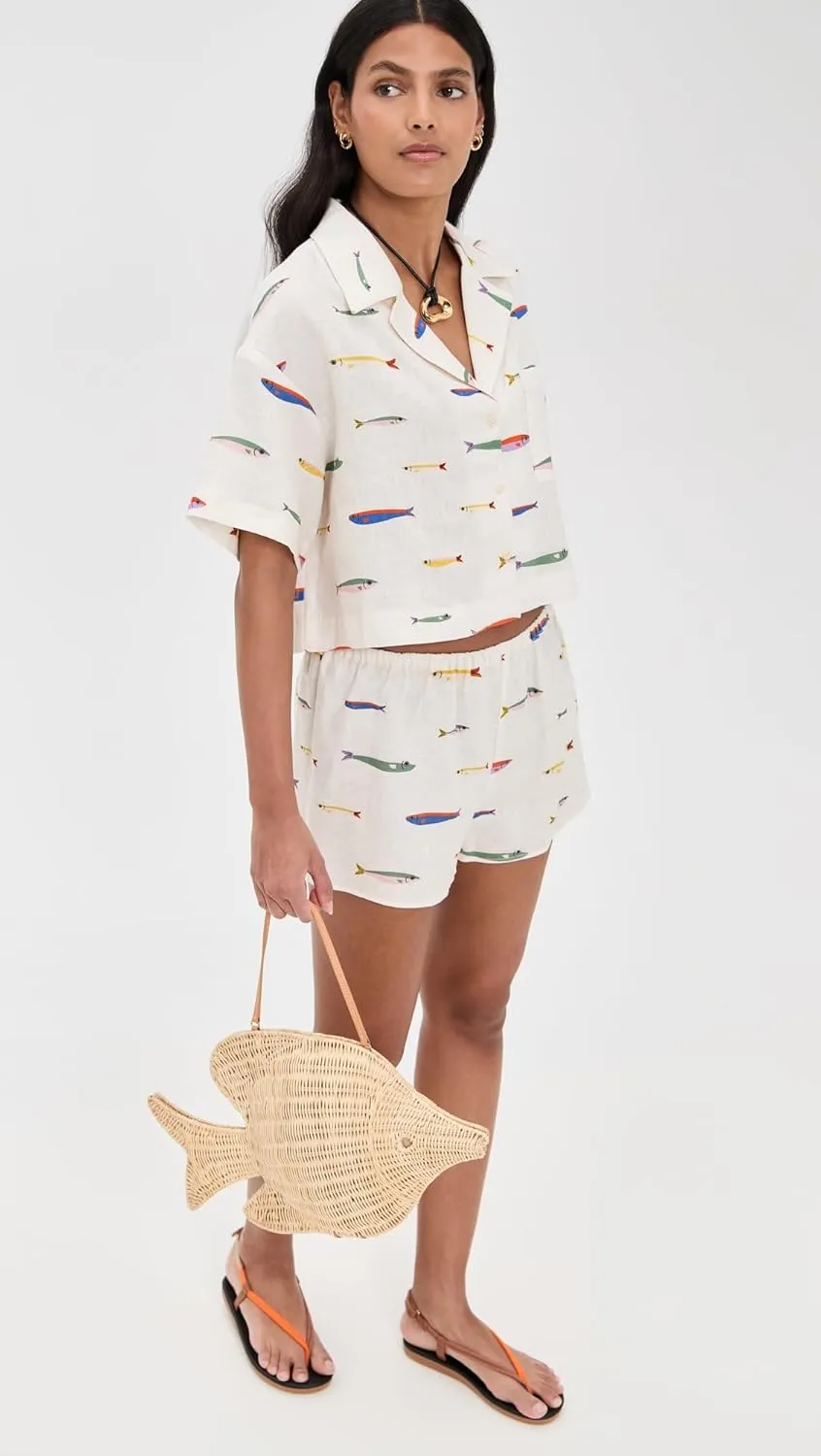 STAUD Women's Daya Linen Top
