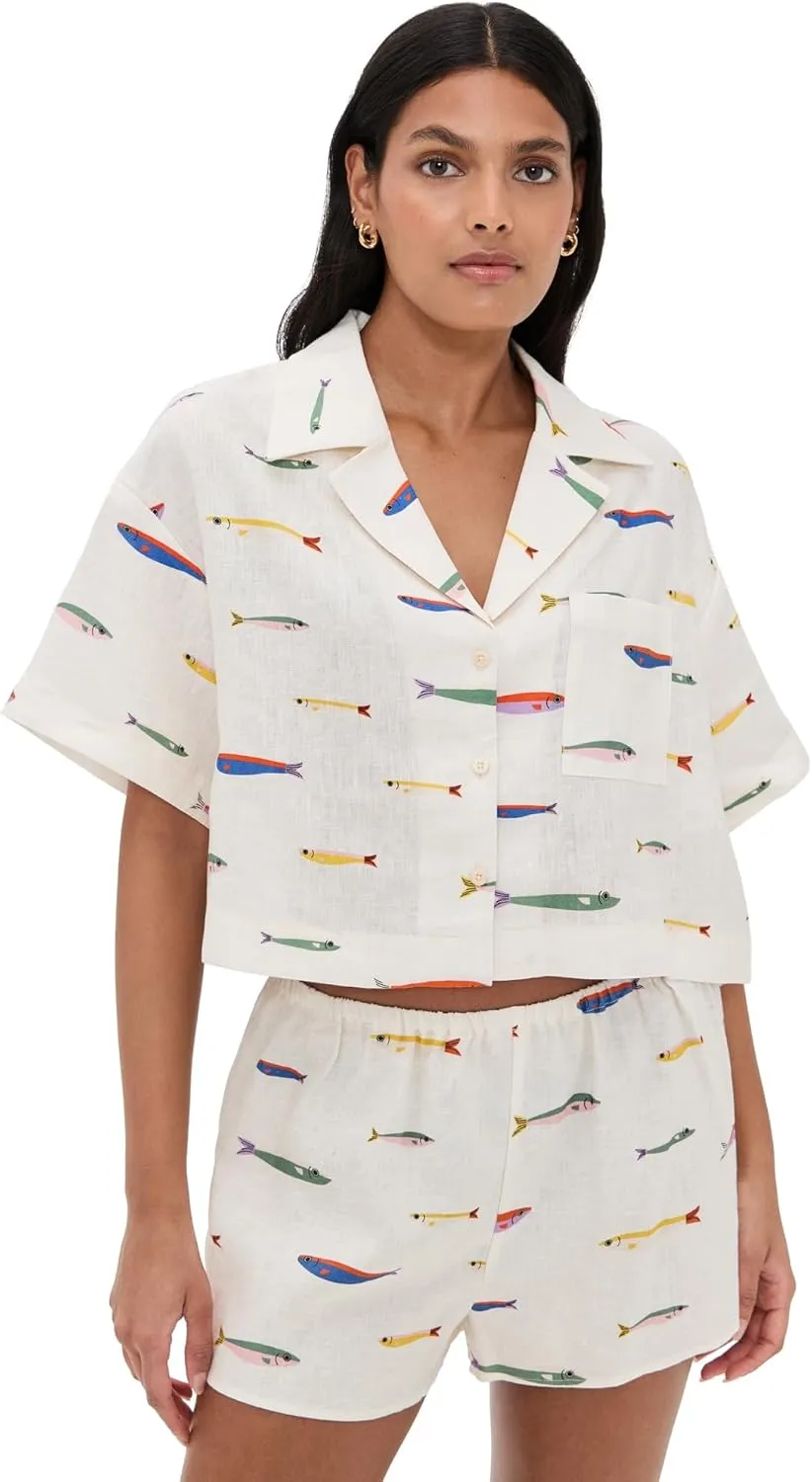 STAUD Women's Daya Linen Top