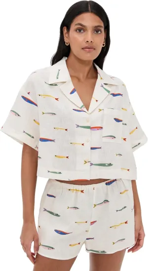STAUD Women's Daya Linen Top