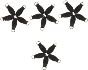 STOBOK 4sets Fixer Zipper Repair Kit Metal Zipper Heads for Clothing Safe Leather 5pcs*4