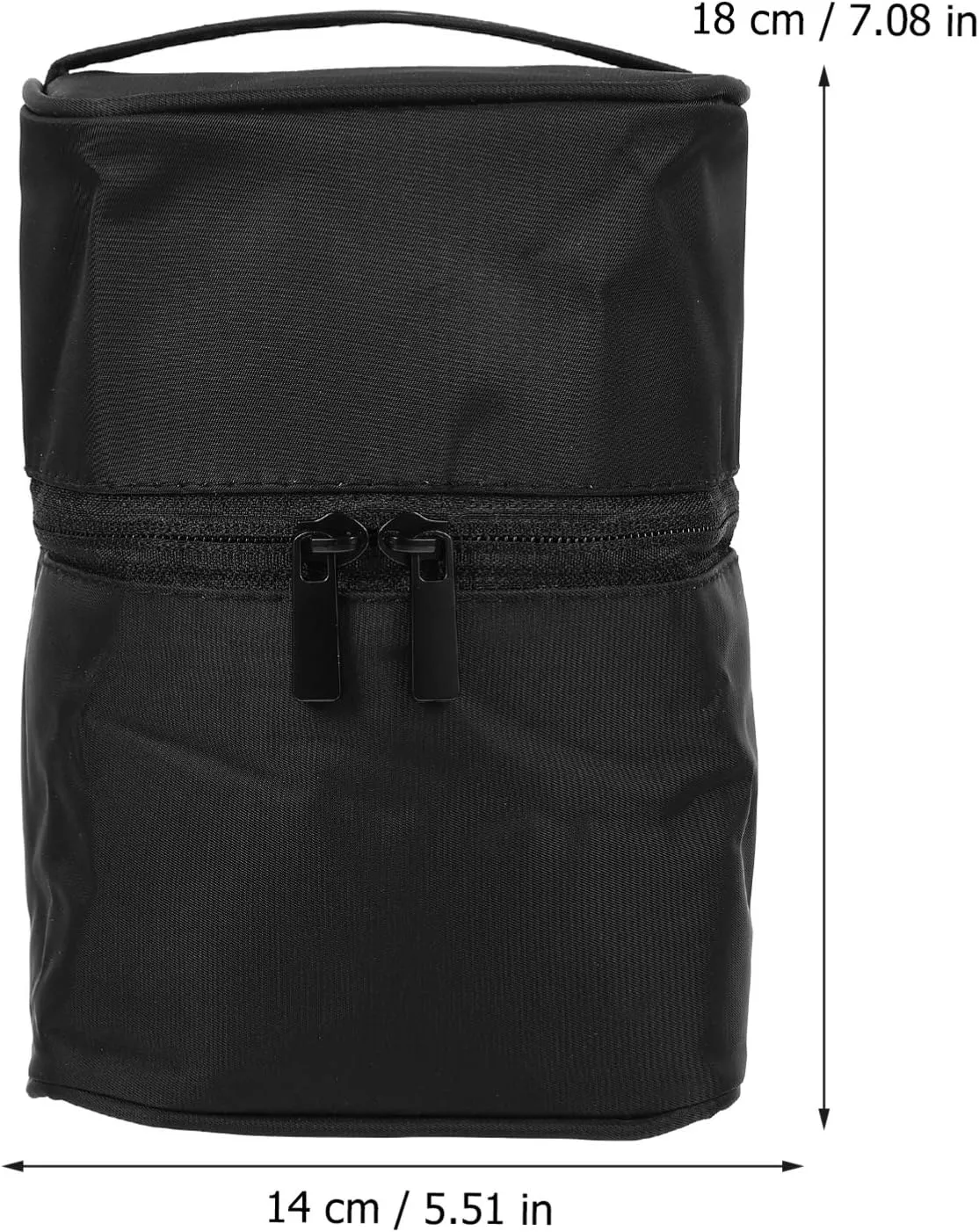 Storage Bag Cosmetic Bag Accessories Multifunction Girl, Black, 18x14cm