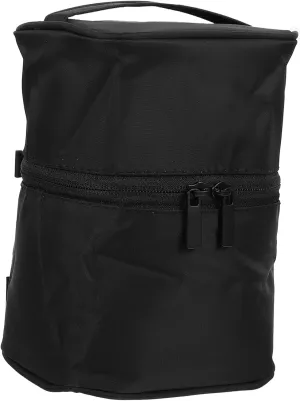 Storage Bag Cosmetic Bag Travel Makeup Bag Large Make up Bag Travel Organizer Portable Girl, Black, 18x14cm
