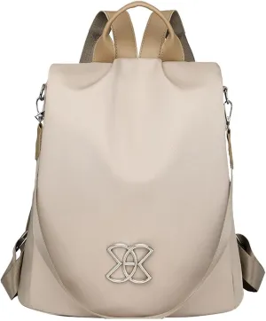 Subscrsidewa Anti-Theft Large Capacity Backpack, Anti Theft Backpack Subscrsidewa, Leisure Shoulder Bag (Beige)