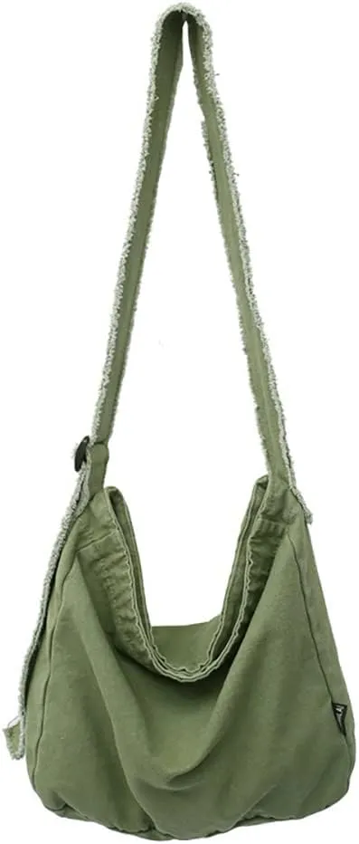 Sumleno Grunge Bag Hobo Boho Hippie Crossbody Bag Sling Purses for Office Shopping Travel Y2k Aesthetic