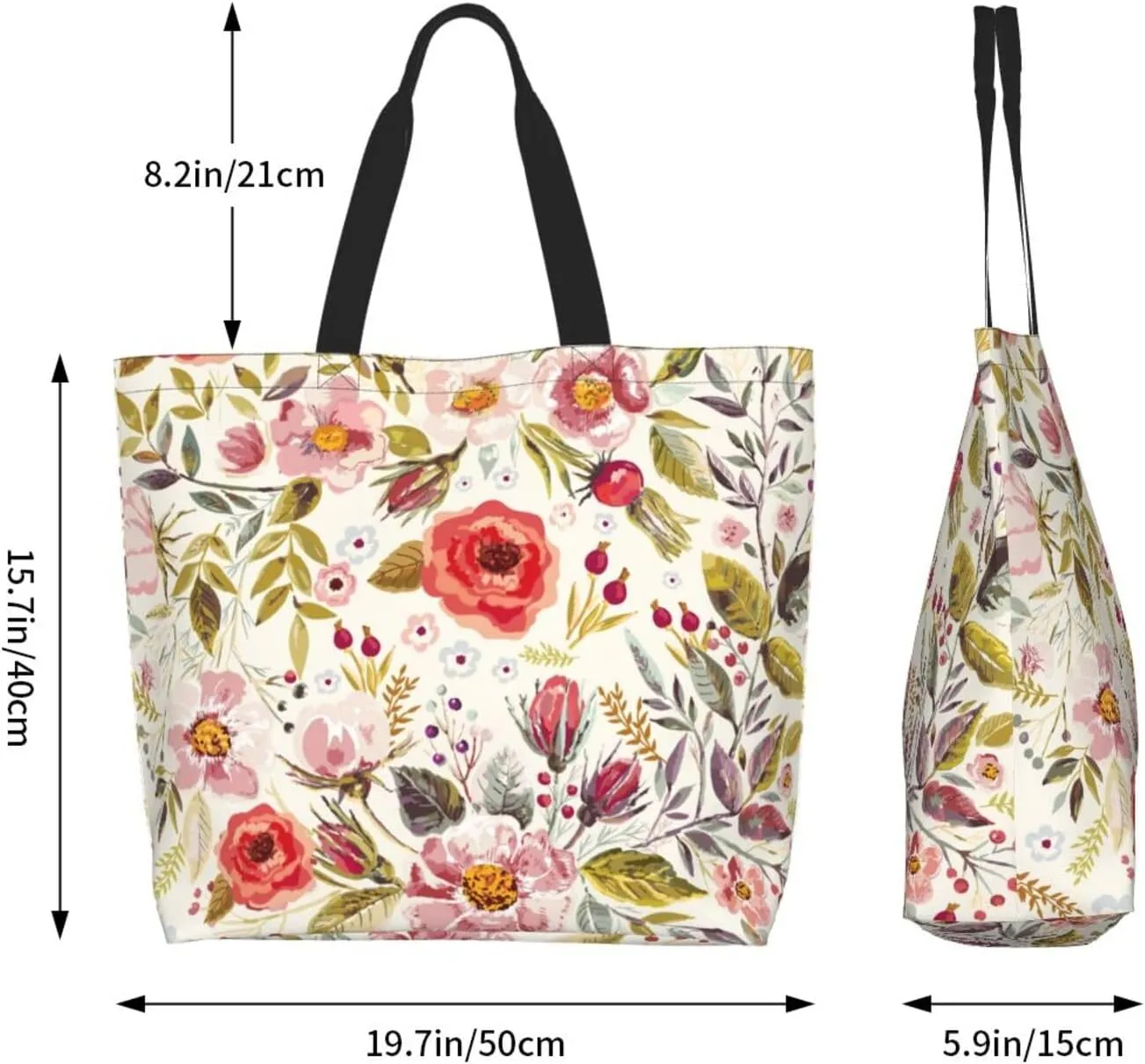 Sunflower Tote Bag For Women, Waterproof Shoulder Bags Big Reusable Grocery Handbag For Shopping Picnic Work Beach