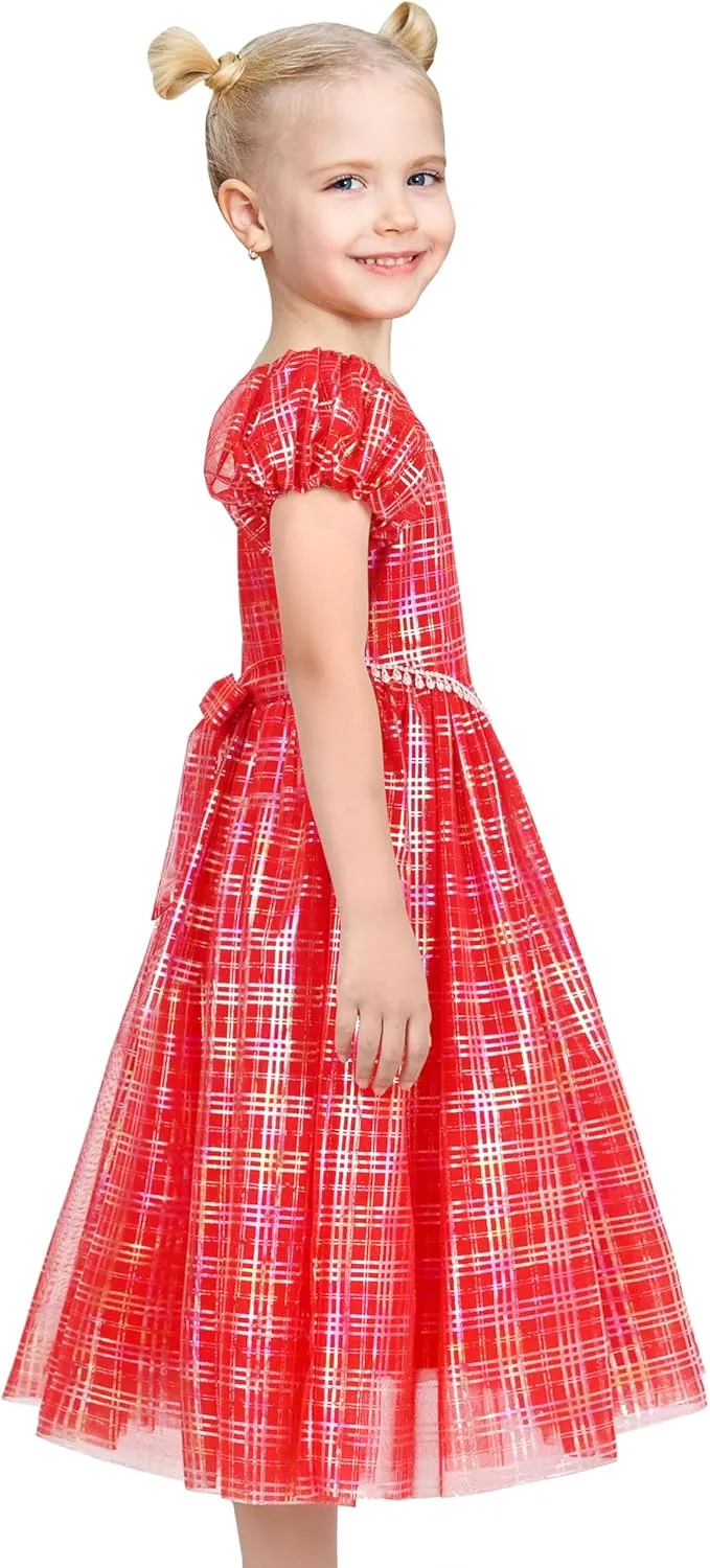 Sunny Fashion Flower Girls Dress Lace Hem Wedding First Communion Size 6-14