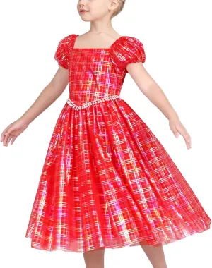 Sunny Fashion Flower Girls Dress Lace Hem Wedding First Communion Size 6-14