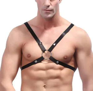 Swbreety Mens Body Chest Harness Belt Punk Shoulder Tank Top Cage Belt Strap Cosplay Clubwear Costume