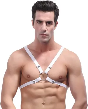 Swbreety Mens Body Chest Harness Belt Punk Shoulder Tank Top Cage Belt Strap Cosplay Clubwear Costume