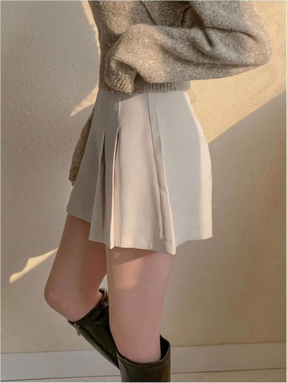 SweatyRocks Women's High Waist Wide Leg Button Front Pleated Short Summer Mini Shorts