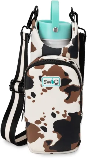 Swig Life Water Bottle Sling Bag, Water Bottle Holder with Adjustable Strap, Carrier Bag with Zippered Phone Pocket, Holds 36oz (Hayride)