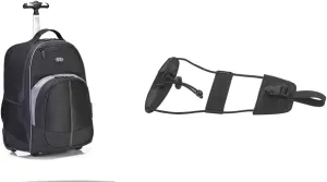 Targus 16 Inch Compact Rolling Backpack and Travelon Bag Bungee