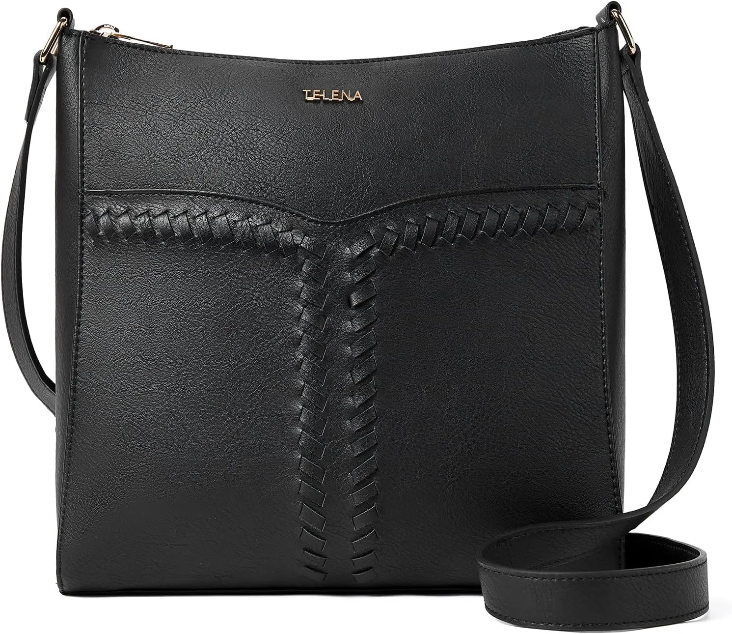 Telena Crossbody Purses for Women Trendy Vegan Leather Purses Bucket Hobo Bags Handbags with Adjustable Guitar Strap