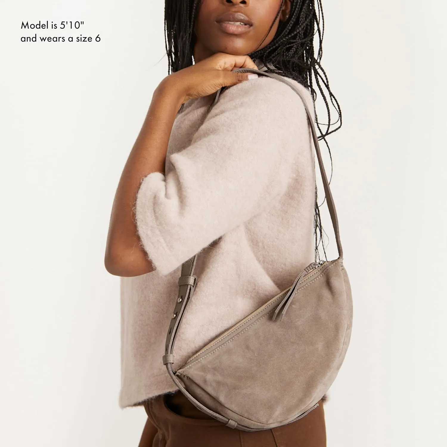 The Sak Tess Sling Purse - Small Woman's Crossbody Bag For Everyday & Travel - Handbag With Zipper Closure & Adjustable Strap