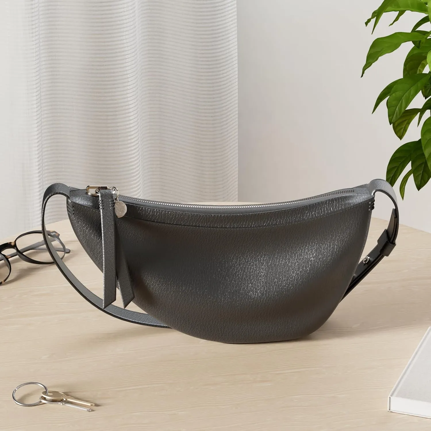 The Sak Tess Sling Purse - Small Woman's Crossbody Bag For Everyday & Travel - Handbag With Zipper Closure & Adjustable Strap