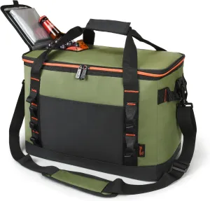 Tirrinia Large Cooler Bag Insulated, 48 Cans Leakproof Soft Camping Coolers, Portable Beach Cooler with Heavy-Duty Handles for Picnic, Beach, Road Trips