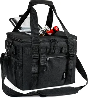 Tirrinia Large Insulated Cooler Bag - Outdoor Leakproof Cooler Box for Women & Men - Portable Freezer Bag with Adjustable Shoulder Strap for Camping, Picnic, Golf, Beach