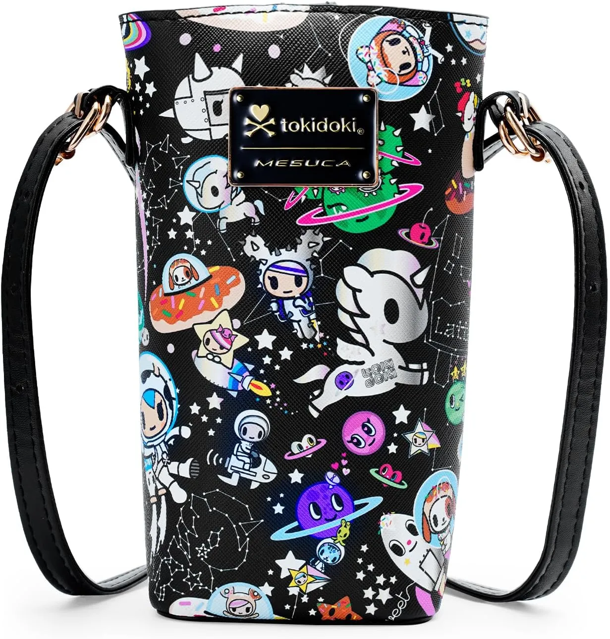 Tokidoki Unicorno Small Crossbody Bag for Women, Mini Cell Phone Purses kawaii Leather Wallet Bag with Crossbody Strap