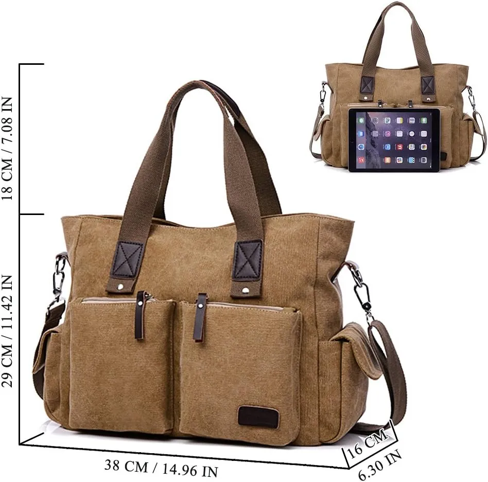 ToLFE Women Top Handle Satchel Handbags Shoulder Bag Messenger Tote Bag Purse Crossbody Bag Travel Work Tote Bag