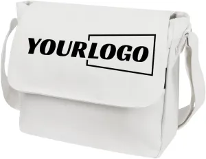 TopTie Custom Canvas Messenger Bag with Logo, Add Name on Shoulder Bag for Daily Use