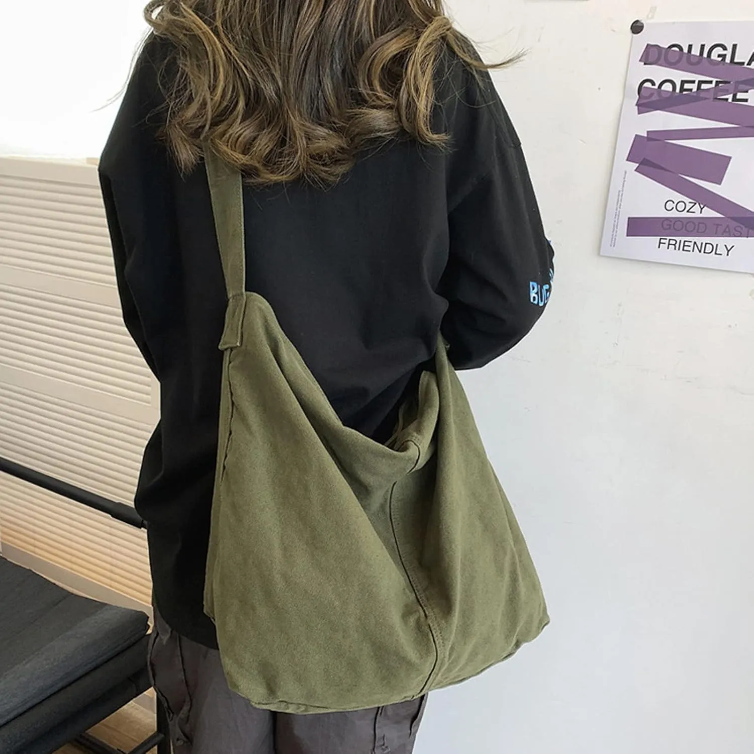 Tote bag for woman casual canvas bag female large capacity handbag men and women shoulder bag