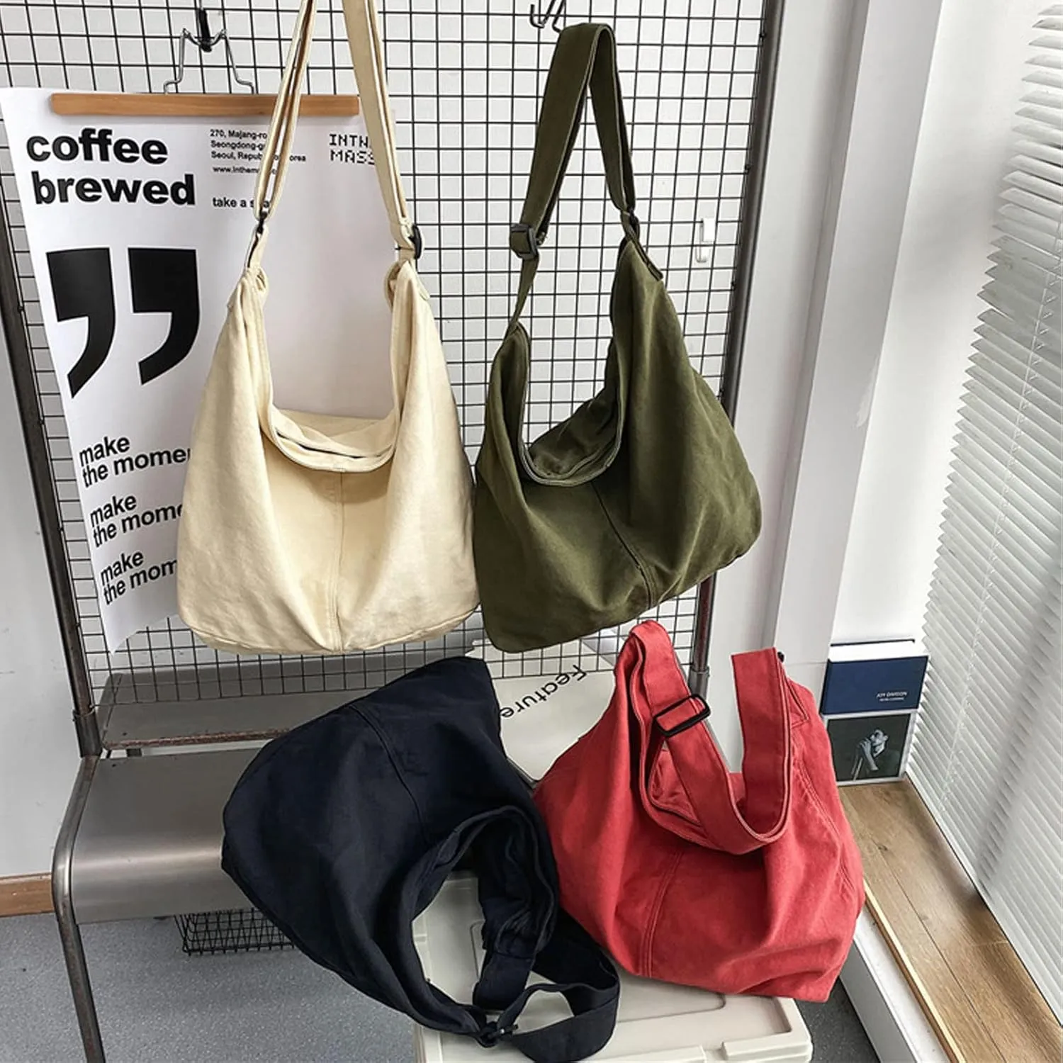 Tote bag for woman casual canvas bag female large capacity handbag men and women shoulder bag