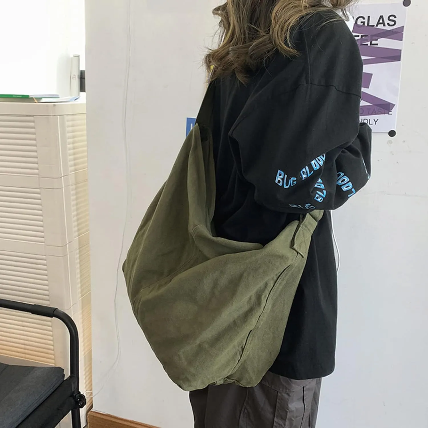 Tote bag for woman casual canvas bag female large capacity handbag men and women shoulder bag