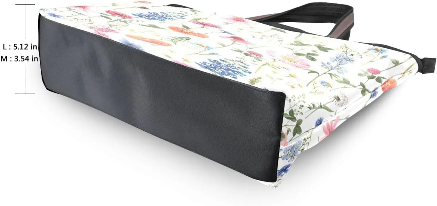 Tote Bag for Women with Zipper,Polyester Tote Purse Holiday Tote Bag Work Handbag Women Gift