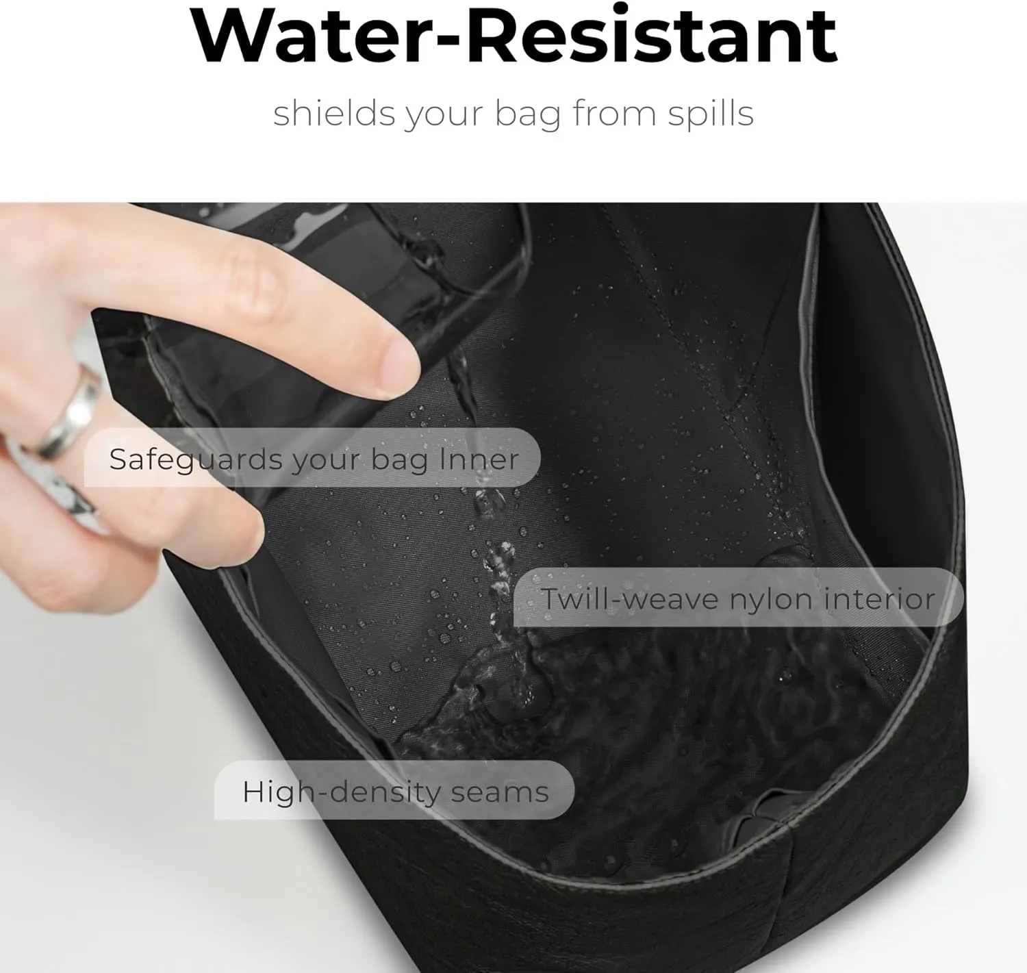 Tote Bag Organizer Insert for Le Pliage Energy S Handbag, Custom Fit Inside Premium Matte Black S Lightweight WaterResistant Purse Insert with Cup Holder Accessories
