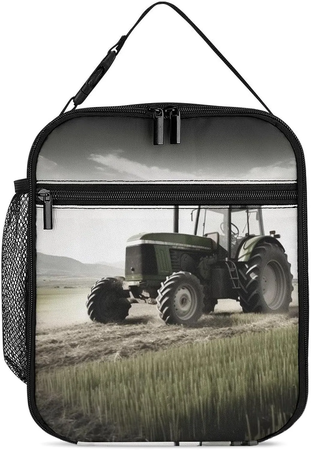 Tractor Agriculture Tranquil Lunch Bag for Women Lunch Tote Bags Insulated Lunch Box for Men Lunchbox Reusable Lunch Cooler Bag Leakproof Lunch Container for Work Picnic Travel