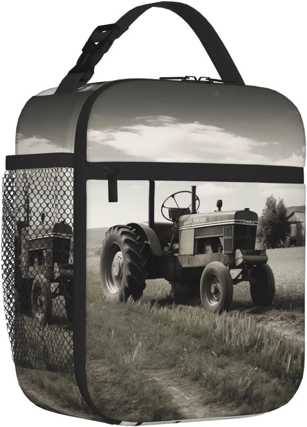 Tractor Agriculture Tranquil Lunch Bag Insulated Lunch Box for Women Men Reusable Lunch Tote Cooler Bag for Office Work