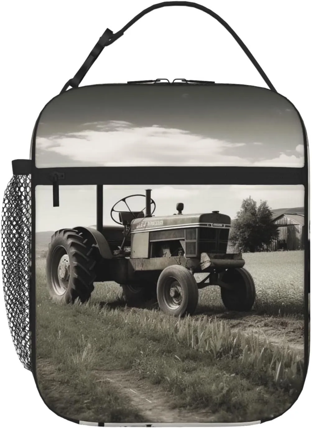 Tractor Agriculture Tranquil Lunch Bag Insulated Lunch Box for Women Men Reusable Lunch Tote Cooler Bag for Office Work
