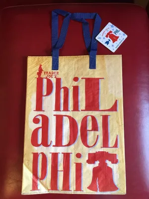 Trader Joe's New Philadelphia reusable bag - tote - shopping bag Go Green!