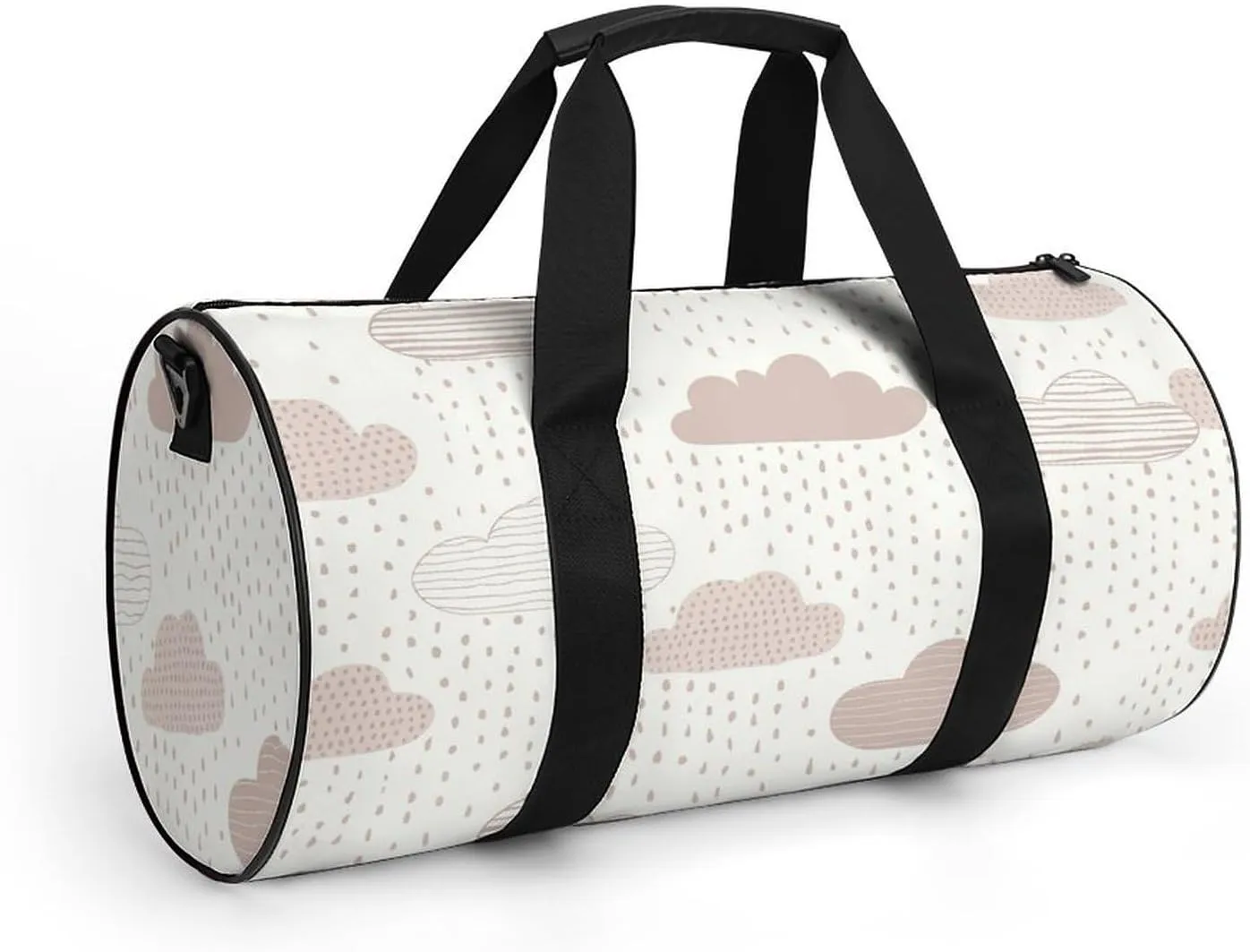 Travel Duffel Bag for Men And Women,Light Peach And Beige Waterproof Sports Fitness Bag Portable Travel Duffel Bag