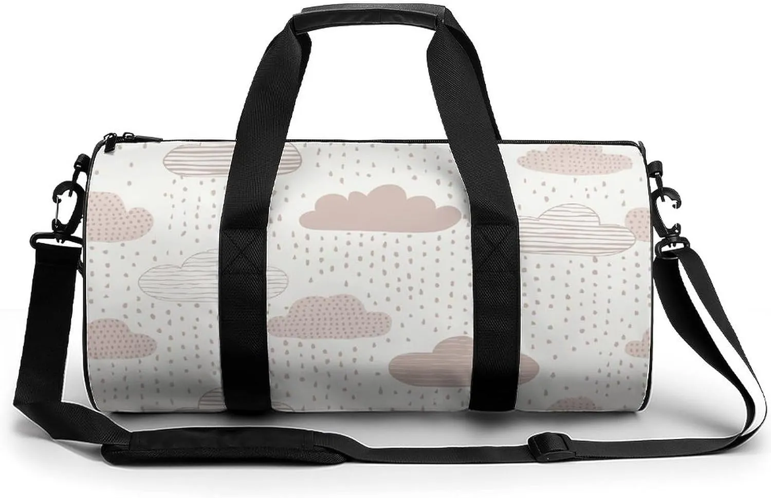 Travel Duffel Bag for Men And Women,Light Peach And Beige Waterproof Sports Fitness Bag Portable Travel Duffel Bag