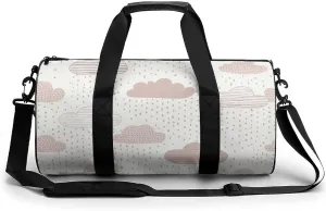 Travel Duffel Bag for Men And Women,Light Peach And Beige Waterproof Sports Fitness Bag Portable Travel Duffel Bag