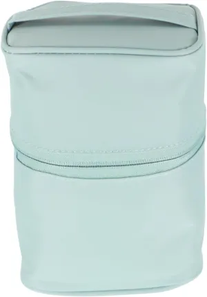 Travel Large Toiletries Organizer Bag Portable Style Waterproof with Handle Capacity Cylinder, Blue, 18x14cm