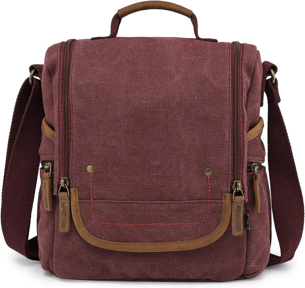 TSD Brand Atona Traveler Canvas Crossbody Bag