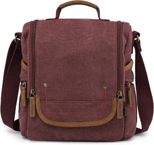 TSD Brand Atona Traveler Canvas Crossbody Bag