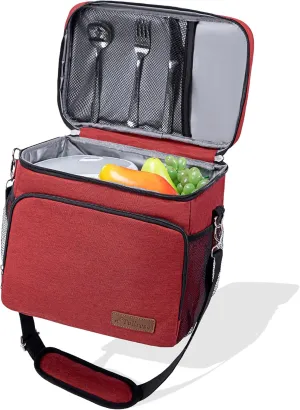 TuErcao Cooler Bag 24 Cans Leakproof Portable Collapsible Soft Cooler Small Ice Chest for Beach Camping Travel Cooler for Car, 15qt Lunch Box Cooler for Men Work Picnic