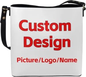 Tuoxiukan Personalized Photo Tote Bags for Women Custom Handbags Shoulder Cross-body Bags Bucket Bags Gifts for Her